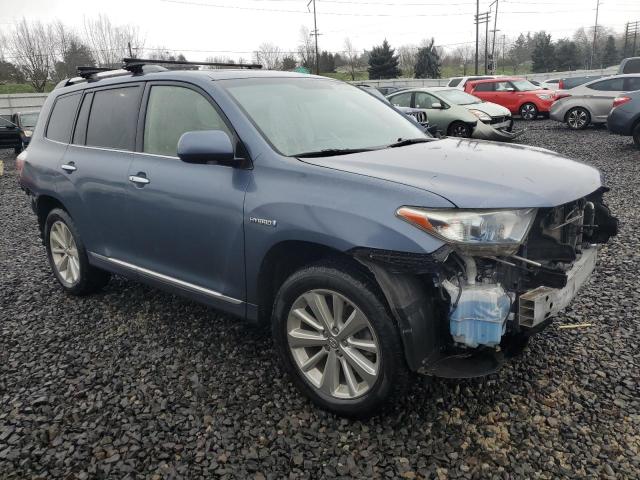 JTEDC3EH4D2014899 - 2013 TOYOTA HIGHLANDER HYBRID LIMITED BLUE photo 4