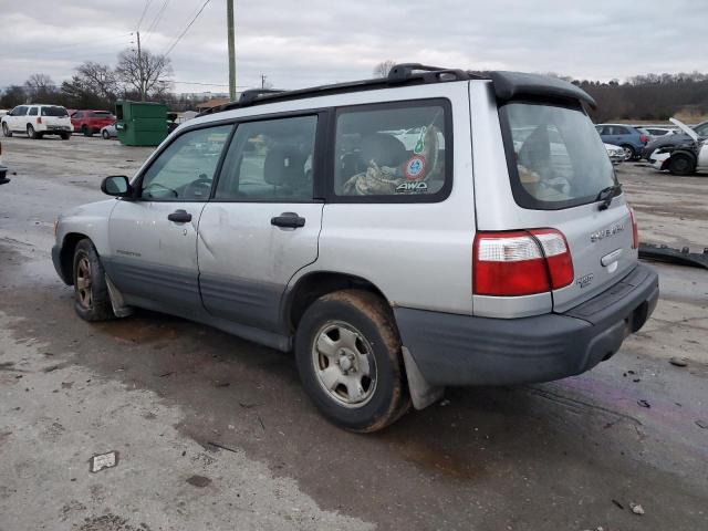 JF1SF63512G706203 - 2002 SUBARU FORESTER L SILVER photo 2