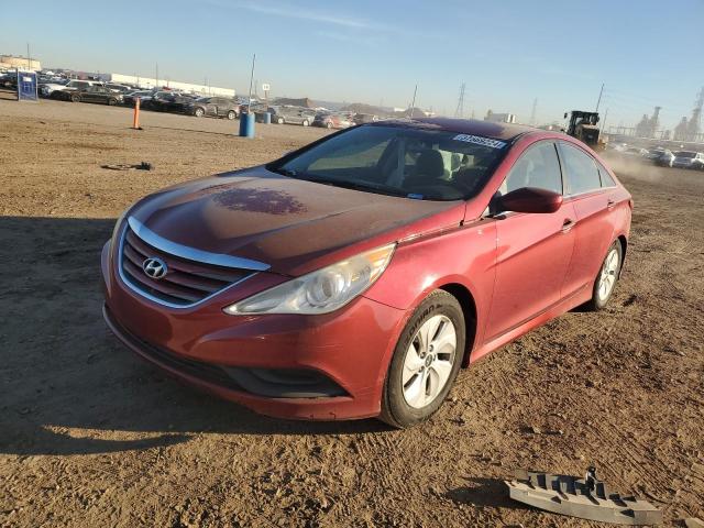 5NPEB4AC0EH819570 - 2014 HYUNDAI SONATA GLS RED photo 1