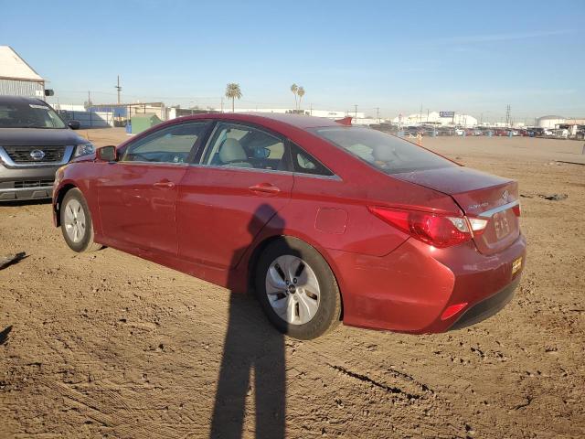 5NPEB4AC0EH819570 - 2014 HYUNDAI SONATA GLS RED photo 2