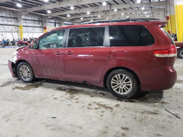 5TDYK3DC2ES436064 - 2014 TOYOTA SIENNA XLE MAROON photo 2