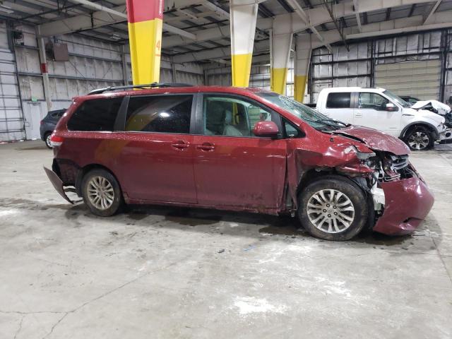 5TDYK3DC2ES436064 - 2014 TOYOTA SIENNA XLE MAROON photo 4