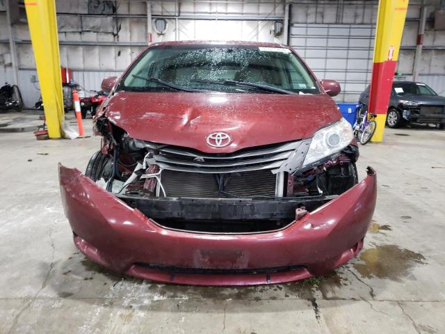 5TDYK3DC2ES436064 - 2014 TOYOTA SIENNA XLE MAROON photo 5