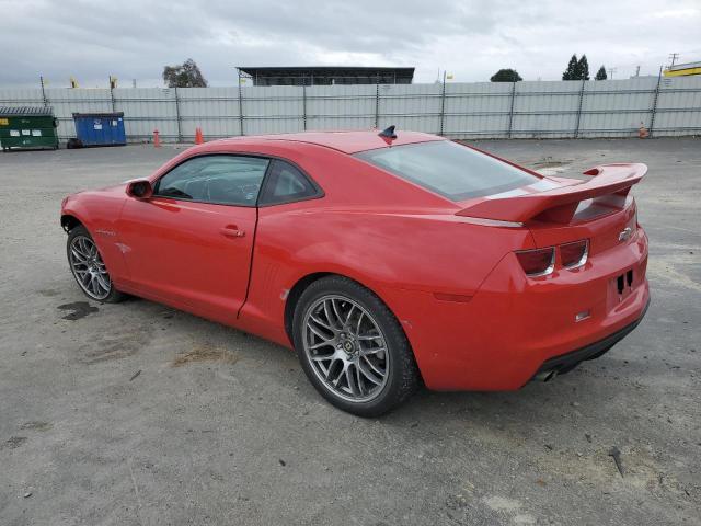 2G1FE1E36C9190653 - 2012 CHEVROLET CAMARO LS RED photo 2