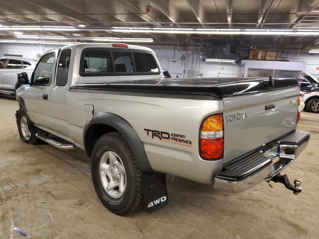 5TEWN72N83Z272636 - 2003 TOYOTA TACOMA XTRACAB SILVER photo 2