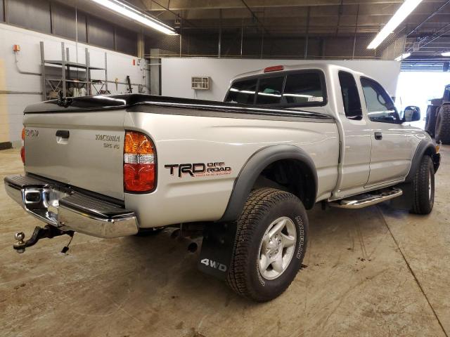 5TEWN72N83Z272636 - 2003 TOYOTA TACOMA XTRACAB SILVER photo 3