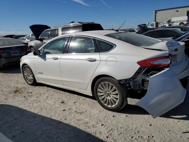 3FA6P0LU1FR308989 - 2015 FORD FUSION SE HYBRID WHITE photo 2