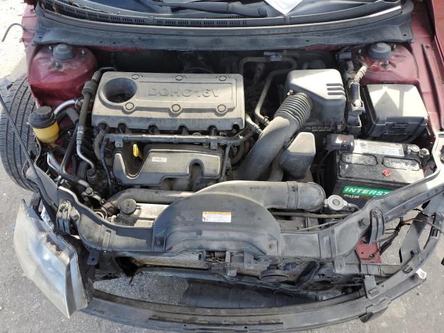 KNAFU4A27C5498689 - 2012 KIA FORTE EX RED photo 11