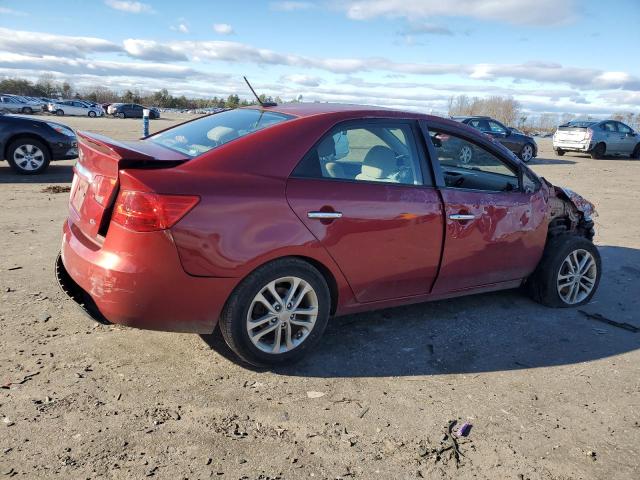 KNAFU4A27C5498689 - 2012 KIA FORTE EX RED photo 3