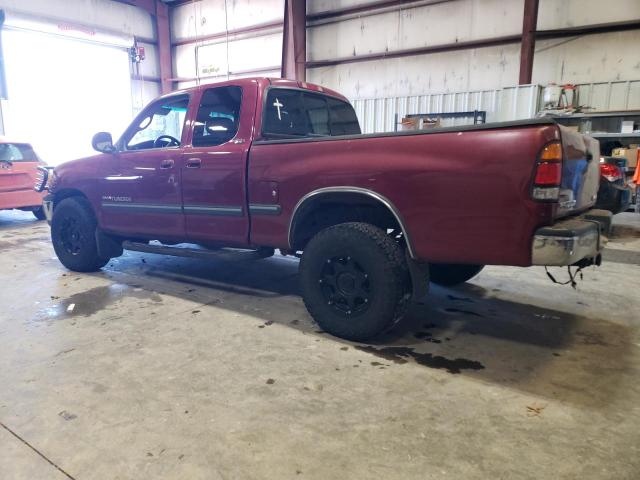 5TBBT4417YS004882 - 2000 TOYOTA TUNDRA ACCESS CAB ბურგუნდია ფოტო 2