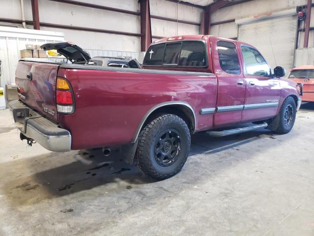 5TBBT4417YS004882 - 2000 TOYOTA TUNDRA ACCESS CAB ბურგუნდია ფოტო 3