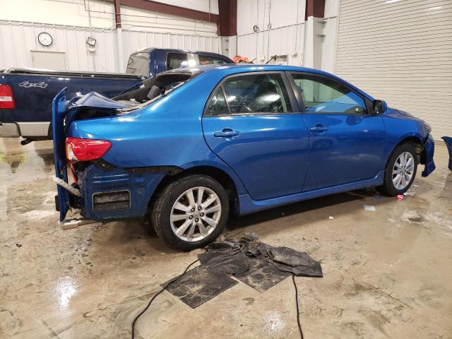 1NXBU40E69Z116174 - 2009 TOYOTA COROLLA BASE BLUE photo 3