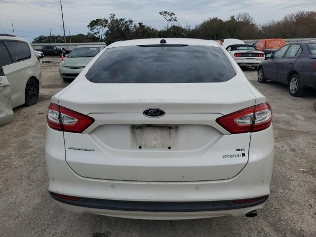 3FA6P0LU4DR359805 - 2013 FORD FUSION SE HYBRID WHITE photo 6