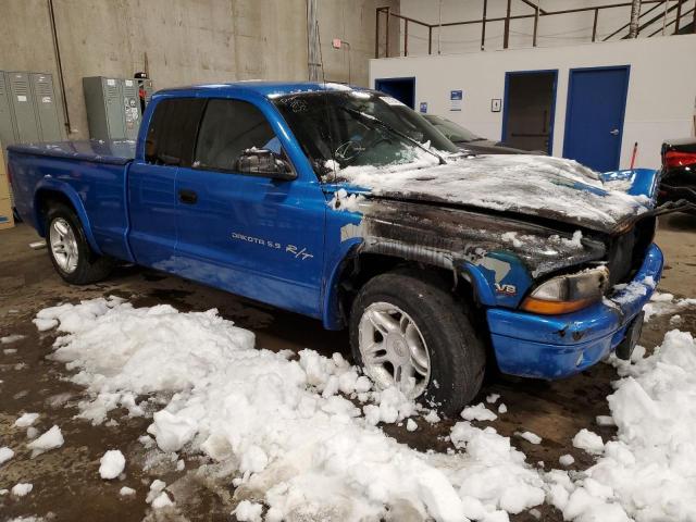 1B7GL22Z8YS630720 - 2000 DODGE DAKOTA RT BLUE photo 1