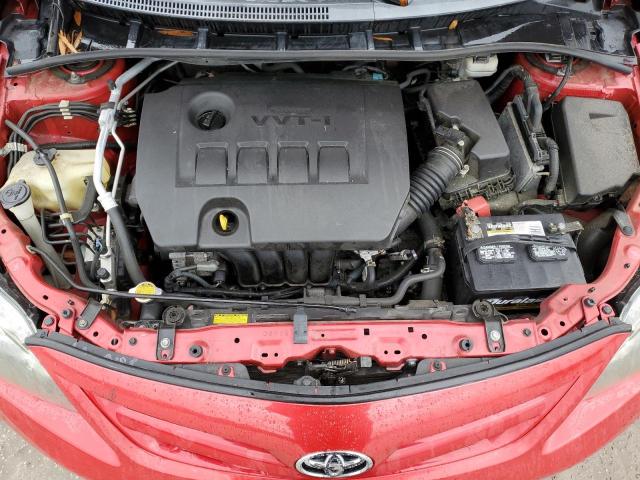 5YFBU4EE1DP207727 - 2013 TOYOTA COROLLA BASE RED photo 11