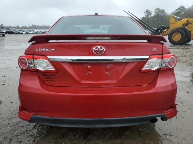 5YFBU4EE1DP207727 - 2013 TOYOTA COROLLA BASE RED photo 6