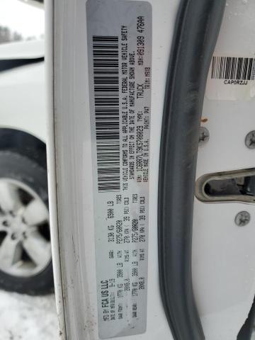 1C6RR7LT9KS708029 - 2019 RAM 1500 CLASS SLT თეთრი ფოტო 12