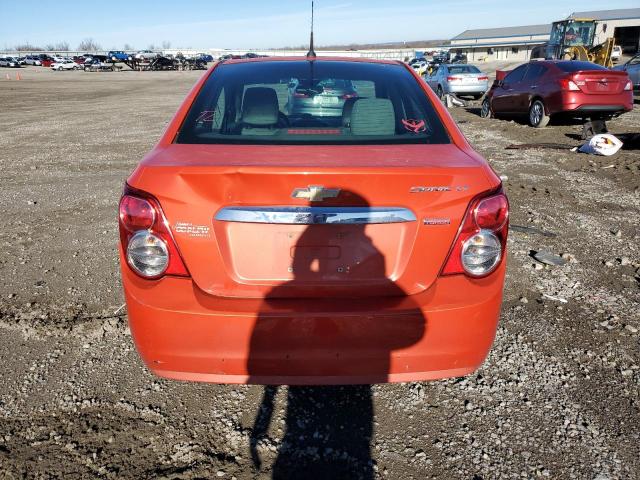 1G1JC5SB6D4132372 - 2013 CHEVROLET SONIC LT ORANGE photo 6