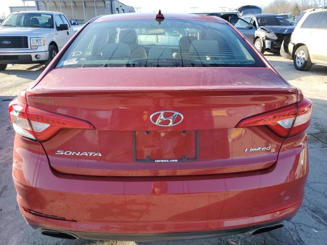 5NPE34AF7HH522887 - 2017 HYUNDAI SONATA SPORT RED photo 6