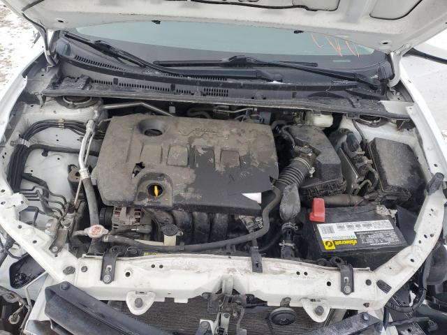 2T1BURHE9KC236673 - 2019 TOYOTA COROLLA L WHITE photo 11