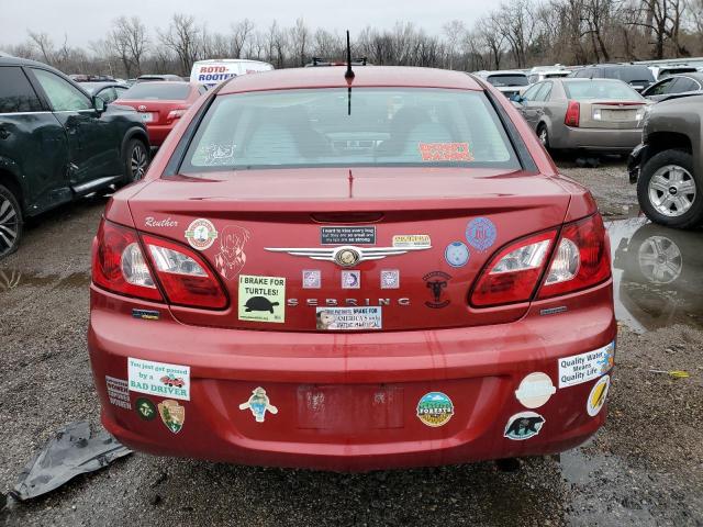 1C3LC56R27N574026 - 2007 CHRYSLER SEBRING TOURING RED photo 6