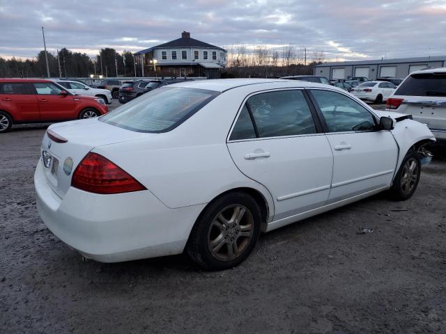 1HGCM56347A095930 - 2007 HONDA ACCORD SE WHITE photo 3