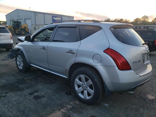 JN8AZ08T66W413883 - 2006 NISSAN MURANO SL SILVER photo 2