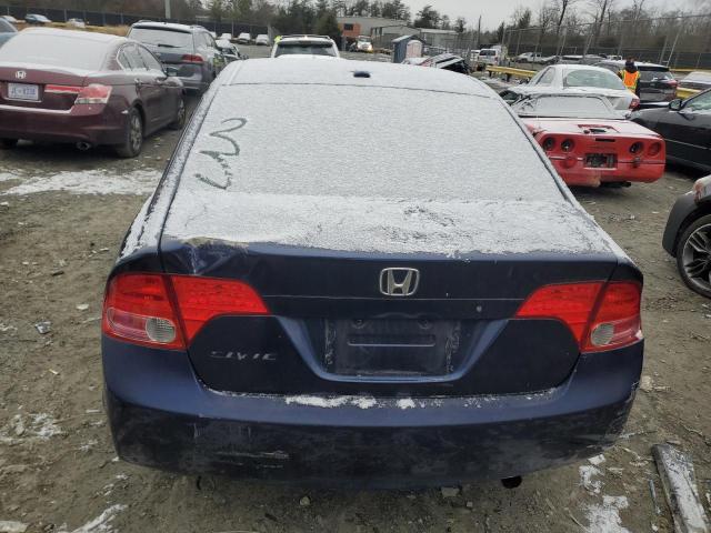 1HGFA16847L081721 - 2007 HONDA CIVIC EX BLUE photo 6