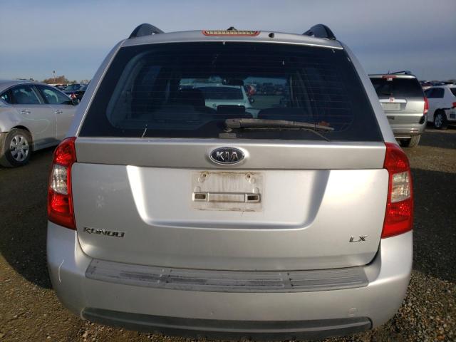 KNAFG529397273420 - 2009 KIA RONDO BASE SILVER photo 6