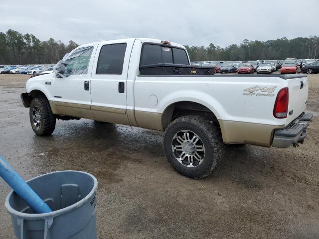 1FTNW21F31EC03889 - 2001 FORD F250 SUPER DUTY WHITE photo 2