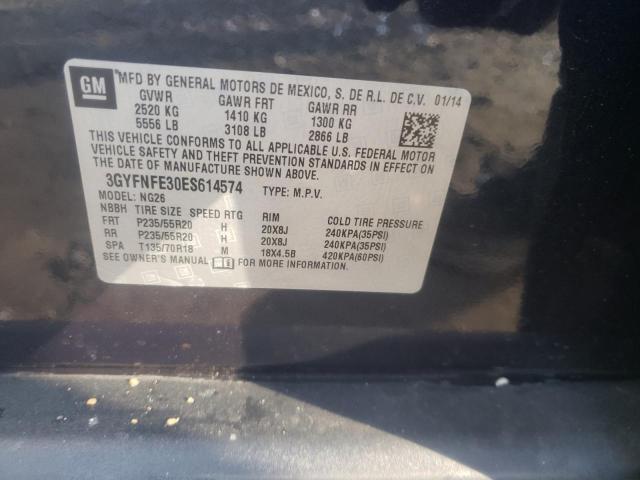 3GYFNFE30ES614574 - 2014 CADILLAC SRX PERFORMANCE COLLECTION Көк фото 12