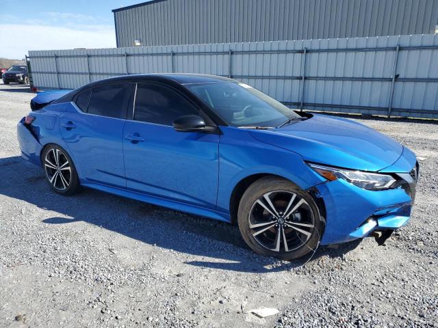 3N1AB8DVXNY256603 - 2022 NISSAN SENTRA SR BLUE photo 4