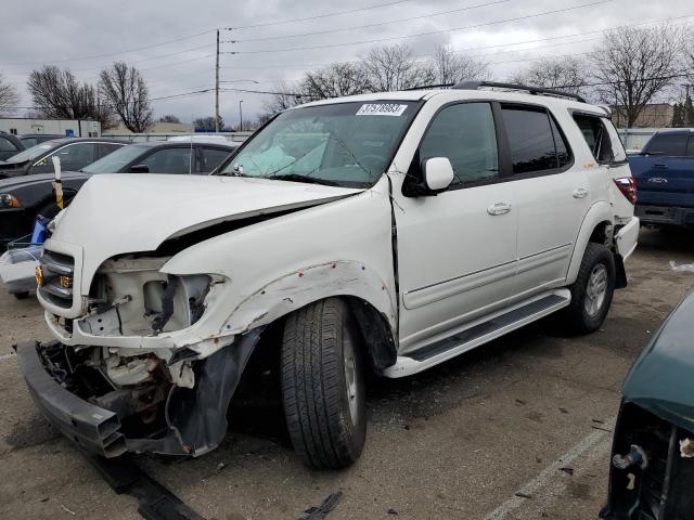 5TDBT48A31S015272 - 2001 TOYOTA SEQUOIA LIMITED WHITE photo 1