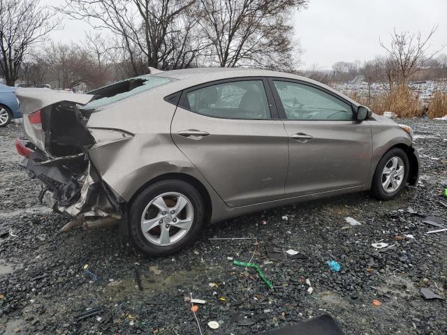 5NPDH4AE0EH485925 - 2014 HYUNDAI ELANTRA SE GRAY photo 3