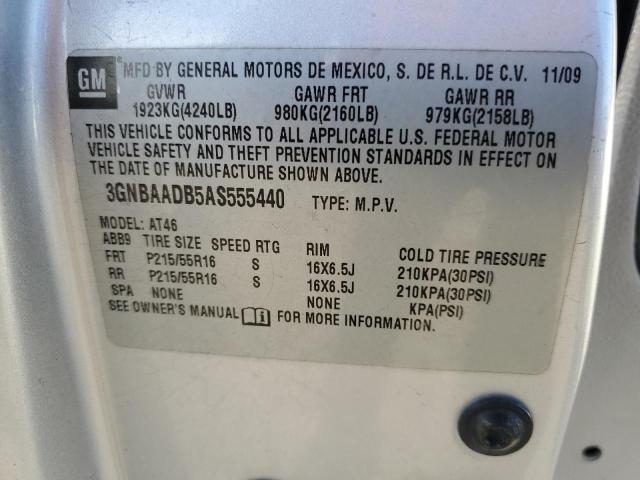 3GNBAADB5AS555440 - 2010 CHEVROLET HHR LS 银色 照片 13