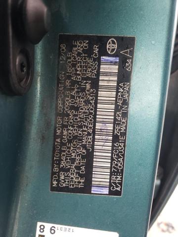 JTDBL40E09J054313 - 2009 TOYOTA COROLLA BASE TURQUOISE photo 13