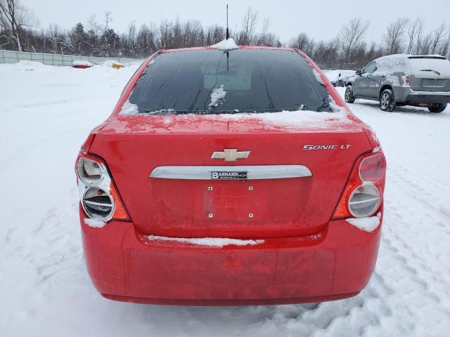 1G1JC5SH2E4152110 - 2014 CHEVROLET SONIC LT RED photo 6