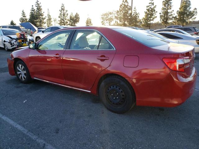 4T1BF1FK3EU833874 - 2014 TOYOTA CAMRY L RED photo 2