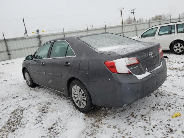 4T4BF1FK0DR312955 - 2013 TOYOTA CAMRY L GRAY photo 2