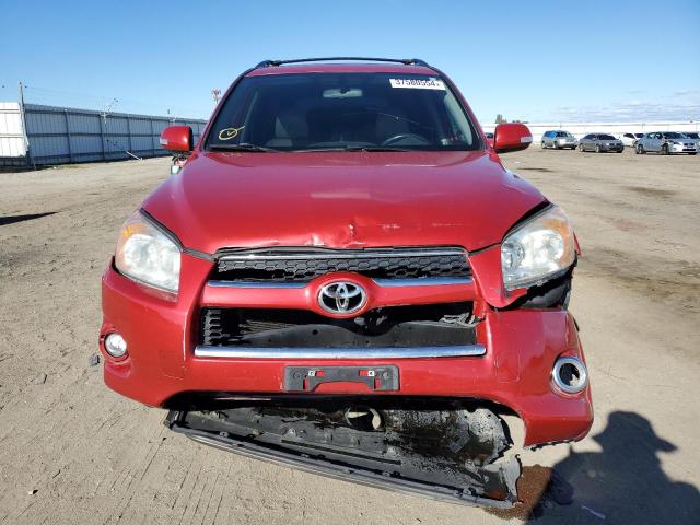 JTMYF4DVXA5016922 - 2010 TOYOTA RAV4 LIMITED RED photo 5