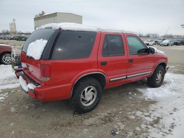 1GNDT13W812158114 - 2001 CHEVROLET BLAZER RED photo 3