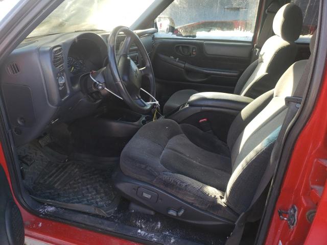 1GNDT13W812158114 - 2001 CHEVROLET BLAZER RED photo 7