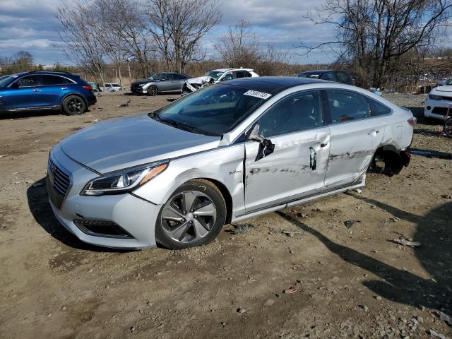 KMHE34L12HA060453 - 2017 HYUNDAI SONATA HYBRID SILVER photo 1