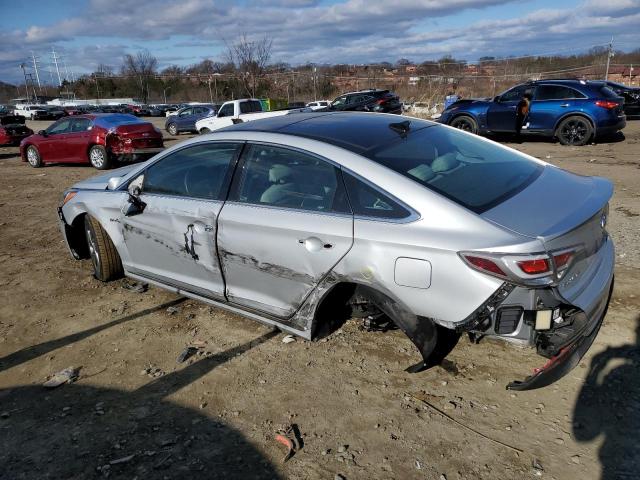 KMHE34L12HA060453 - 2017 HYUNDAI SONATA HYBRID SILVER photo 2