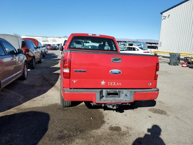 1FTRX12WX6NA81787 - 2006 FORD F150 RED photo 6