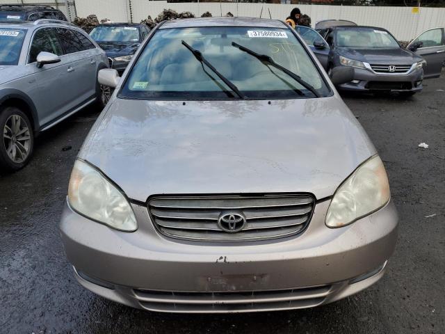 2T1BR32E73C144521 - 2003 TOYOTA COROLLA CE BEIGE photo 5