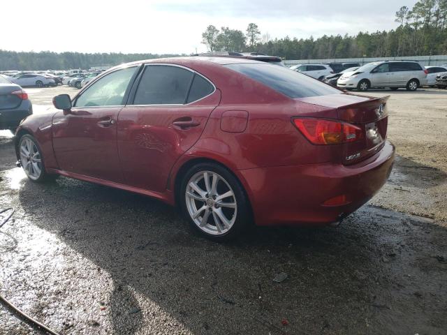 JTHBE262865004306 - 2006 LEXUS IS 350 BURGUNDY photo 2