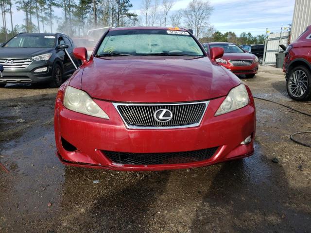 JTHBE262865004306 - 2006 LEXUS IS 350 BURGUNDY photo 5