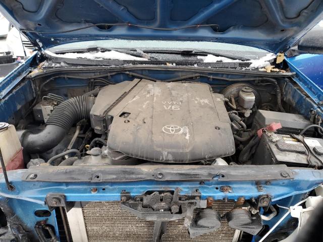 5TEMU52N58Z486022 - 2008 TOYOTA TACOMA DOUBLE CAB LONG BED BLUE photo 11