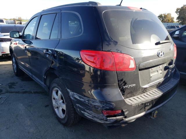 5NMSG13D58H162050 - 2008 HYUNDAI SANTA FE GLS BLACK photo 2